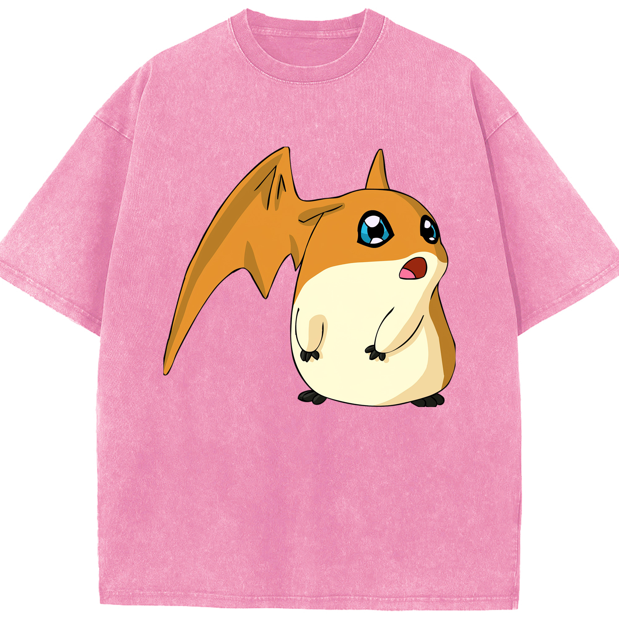 （画像用） Digimon デジタルモンスター/デジモン 綿100% ヴィンテージ風 半袖Tシャツ（フロントプリント）